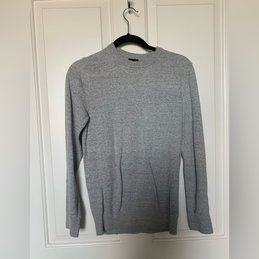 H&M Mens Grey Cowl Neck Long sleeve Knit Sweater Size X-Small